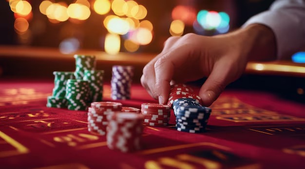 Live blackjack dealer studio with multiple camera angles